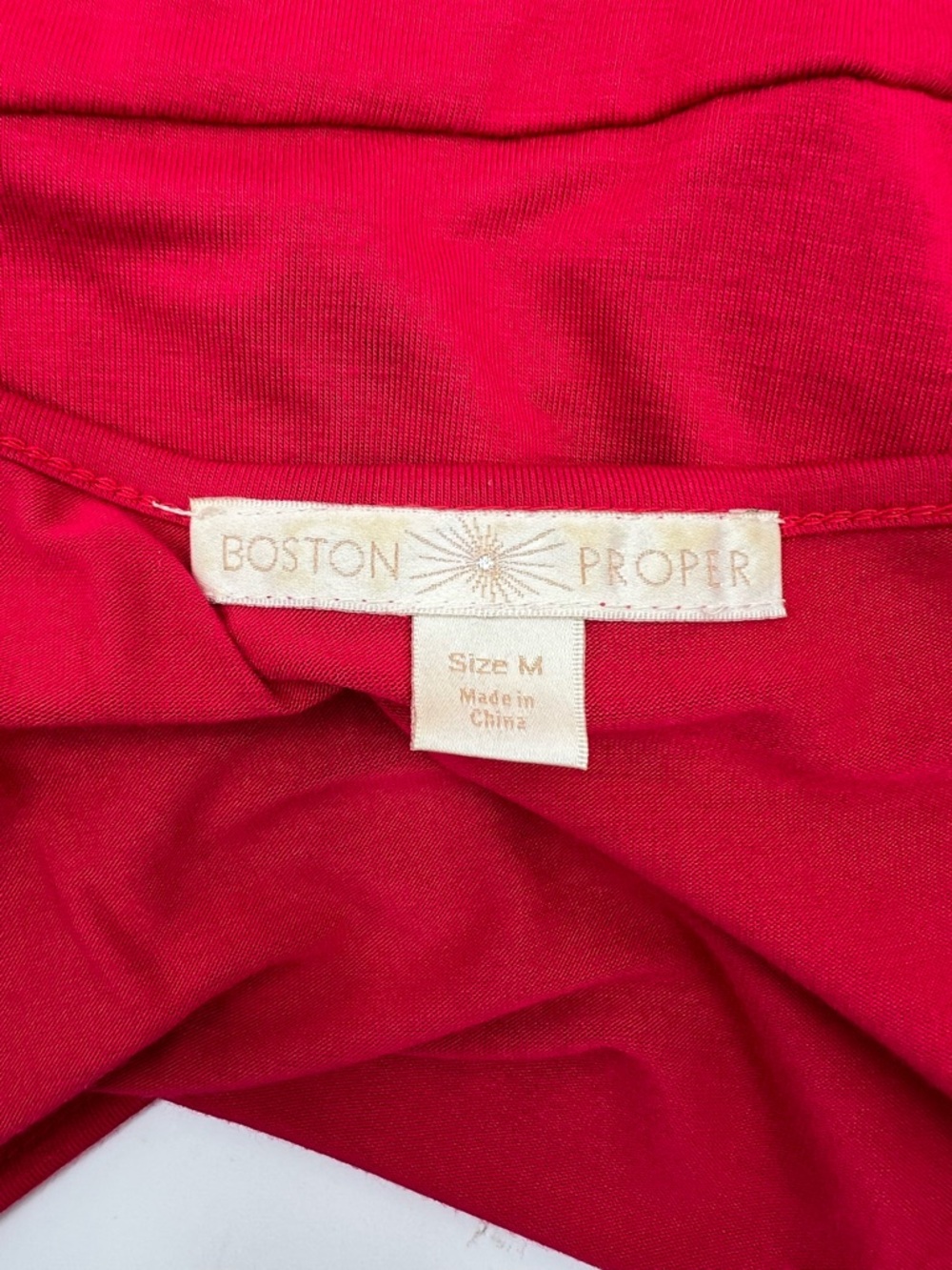 ❤️ Boston Proper Red Surplice Wrap Top | Size M ❤️ - Picture 8 of 12